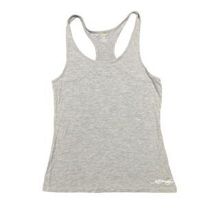 Ed Hardy Tank Top Womens M Grey Racerback Modal Stretch Jersey Summer Casual